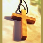 A wooden cross