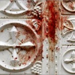 Blood on the church door