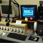 Inside a radio station