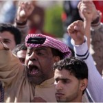 Bahrainis protest